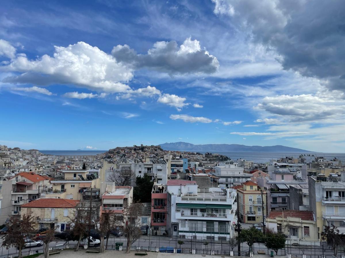 George & Nia Apartment - Central Kavala With Panoramic Terrace View Екстер'єр фото